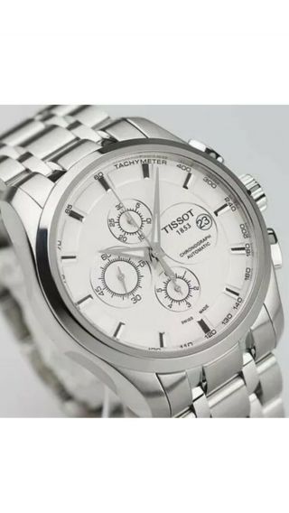 Mens Tissot Couturier Chronograph Automatic T035627A.  STAINLESS.  Minty Cond 4