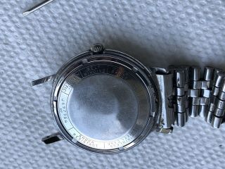 Vintage BULOVA AEROJET Stainless Steel Automatic M7 1967 Watch Patina / Tropical 6