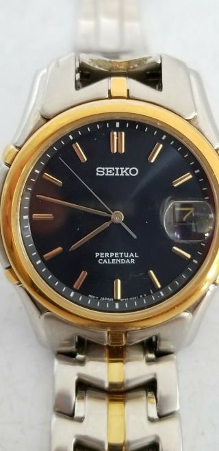 Sieko - Perpetual Calendar - Water Resistant 5 Bar - 8f32 - 0189 - Not