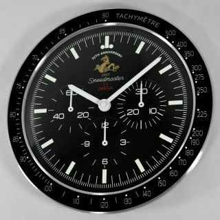 Omega Speedmaster 50th Anniversary Dealers Showroom Display Wall Timepiece