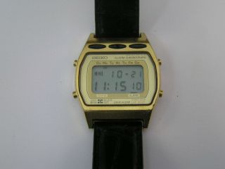 Vintage Seiko Watch Alarm Chronograph A257 - 5009