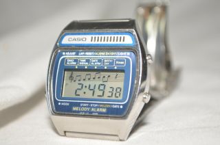 Rare Casio H104 Melody Alarm Watch Module 82 Japan