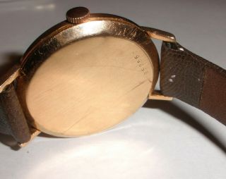Vintage Doxa Swiss 14k gold men`s watch anti magnetic runs 8
