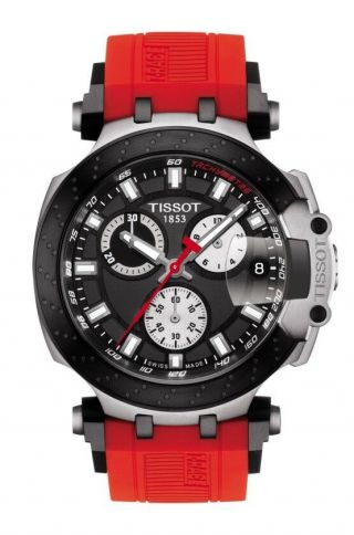 Tissot T - Race Chronograph Red Strap Men 