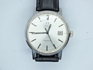 Vintage Gents Omega Geneve Automatic Date Wristwatch.
