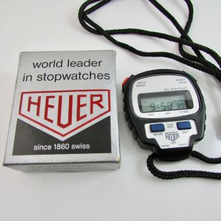 Tag Heuer 1285 Swiss Made Microsplit 1000 Stopwatch Day/date/hours/alarm Boxed
