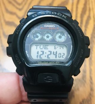 Casio Watch G - Shock Tough Solar Radio Multiband 6 Gw - 6900 Black Guc