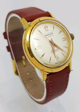 Curtis 30 Jewels Vintage Mens Automatic Swiss Made Wrist Watch A