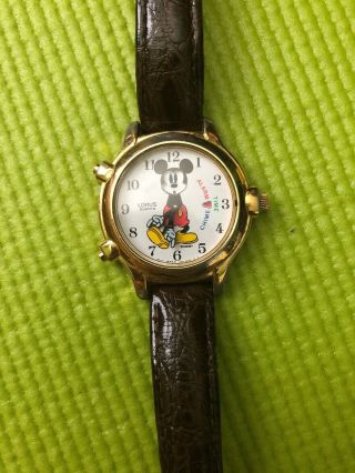 Vintage Lorus Disney Mickey Mouse Quartz Watch V69f 6000 Needs Battery