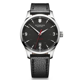 Victorinox Swiss Army 241668 Mens Alliance Mechanical Black Dial Watch Nwt