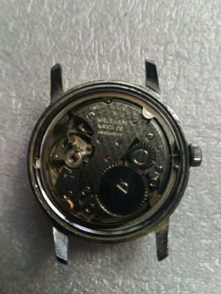 Vintage Swiss Made Waltham Wind Up Mechanic 17 Jewels Mens Watch Parts