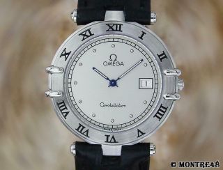 Omega Constellation Swiss Made Mens 1990 Stainless Steel Quartz Dress Watch S215