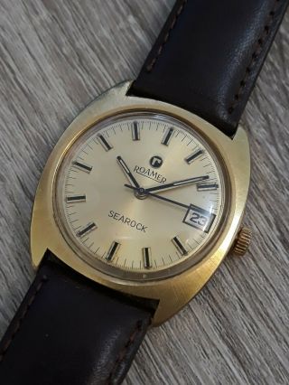 Vintage Roamer Searock mens wristwatch 2