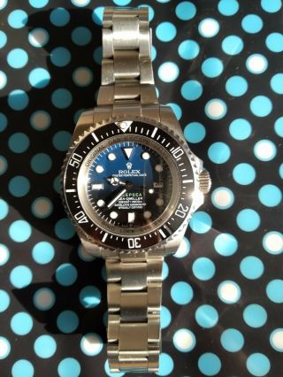 Rolex Deepsea Sea - Dweller Blue Dial Steel Automatic Mens Watch 2