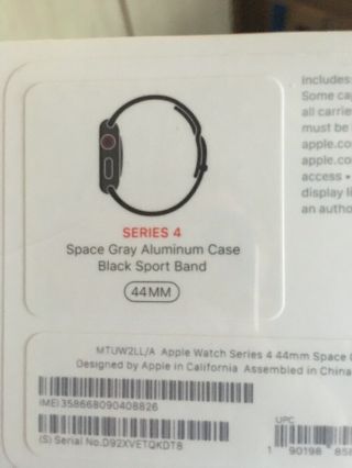 [new] Apple Watch Series 4 Space Gray 44mm (gps,  Cellular) Factory