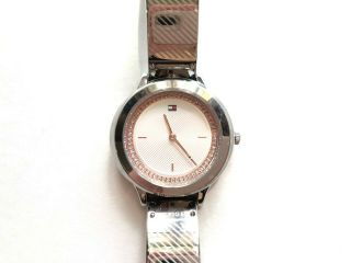 Tommy Hilfiger Watch $125 Silver Tone Over Stock With Tags 1781909
