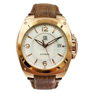 Esq Rose Gold Tone Limited Edition Steel White Dial Automatic Watch 07301118