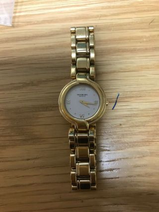 Raymond Weil Geneve 18k Gold Electroplated Ladies Dress Watch Battery