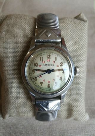 Vintage Longines Ww2 Military Watch - With Certificate Of Authenticity