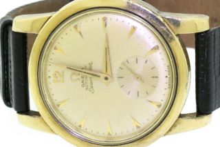 Omega Vintage Seamaster gold tone SS automatic men ' s watch 3