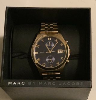 Marc By Marc Jacobs Watch Gold With Blue Face