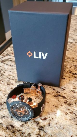 Liv Gx1 Classic Limted Edition Black&rose Gold W/extra Bands &