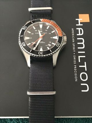 Hamilton Khaki Navy Scuba Automatic Black Dial Watch (h82305931) A,