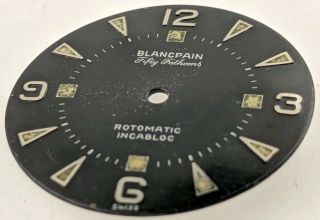 Vintage Blancpain Fifty Fathoms Rotomatic Dial with patina 4