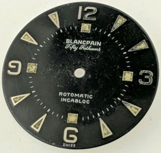 Vintage Blancpain Fifty Fathoms Rotomatic Dial with patina 6
