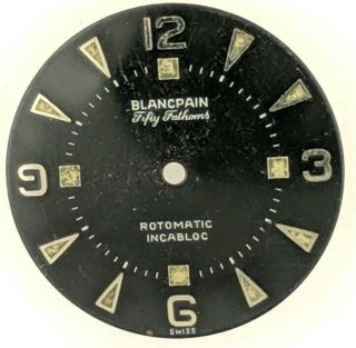 Vintage Blancpain Fifty Fathoms Rotomatic Dial with patina 8