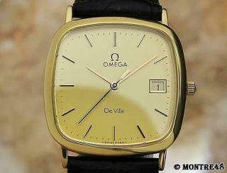 Omega Deville Swiss Made Mens 30mm Quartz Stainless Steel 1990 Dress Watch S14