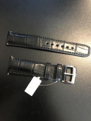 Baume & Mercier Black 20mm Leather Watch Band Strap Classim