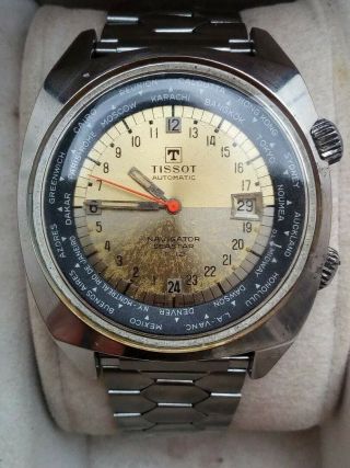TISSOT Navigator Seastar T12 24 Hours World Time Watch Cal 788 5