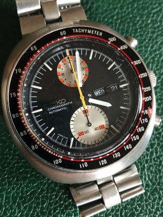 Vintage Seiko Yachtsman Ufo 6138 - 0017 21 Jewel Automatic Chronograph Wristwatch