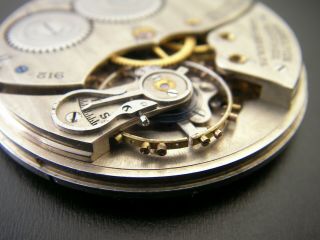 Hamilton Antique Pocket Watch Movement & Solid Silver Dial 17J 12s 6