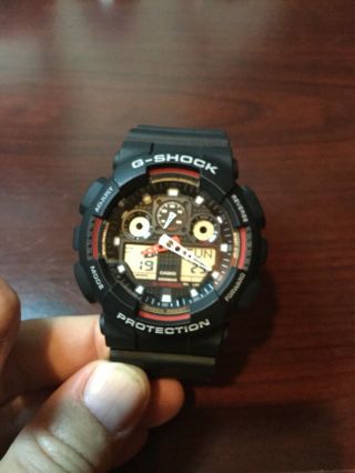 Casio G - Shock 5081 Red Black Ga - 100 Quartz Digital Watch