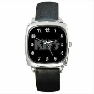 Knight In Satan Service Kiss Rock And Roll Round & Square Leather Strap Watch
