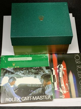 Rolex GMT Fat lady Vintage 16760 Box And Books With Factory Numbered Book Holder 4