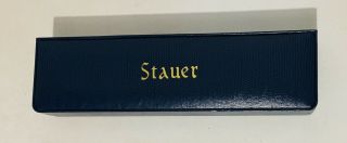 Rare 11316 Stauer Men ' s Watch Automatic Moon Phase Tachymeter Leather Band 4