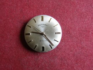 Vintage Rotary Watch 21 Jewels Movement With Dial Or Repairs