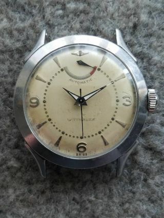 A Vintage Rare & Unusual Wittnauer Ww With A Power Reserve Ind.