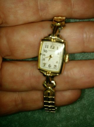 Vintage Hamilton Watch 10k Gold Filled Ladies Women 