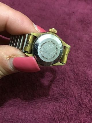Vintage Rolex Tudor Ladies Oyster Princess Watch Self Winding 9k Gold 4