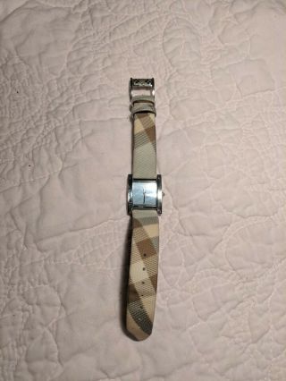 Burberry Watch Bu4312,  Mother Of Pearl Face,  Leather Band,  Needs Battery