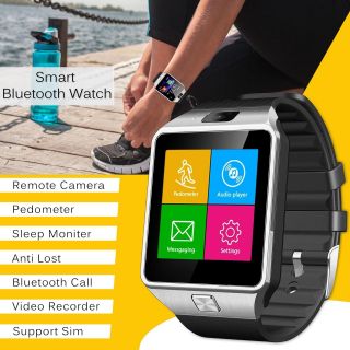 Dz09 Bluetooth Smart Watch Gsm Sim Phone Camera For Iphone Android Ios Huawei Uk