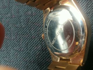 Michael Kors MK5895 Women ' s Watch Stainless Steel Rose Gold Analog D601 3