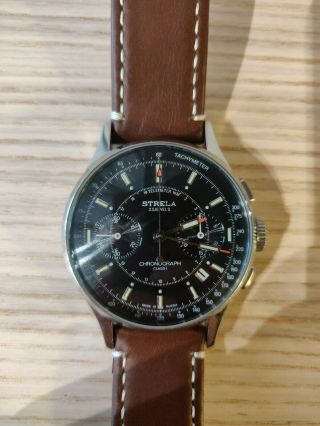 Strela Poljot Chronograph 3133 Cosmos Russian Mechanical Watch