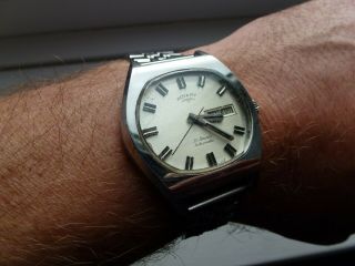 Retro Rotary 21 Jewel Automatic Wrist Watch C1970