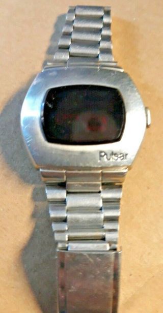 Vintage Pulsar P2 Led Watch Digital Time Computer As Seen In James Bond 007