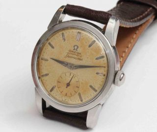 1955 Vintage Omega Seamaster Automatic Mens Stainless Steel Wristwatch